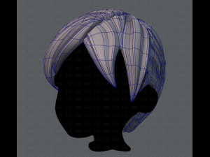 3d hair style for boy v18 Modello 3D