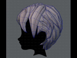 3d hair style for boy v18 Modello 3D