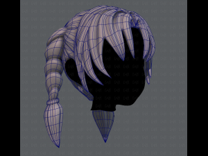 3d hair style for girl v18 3D Model