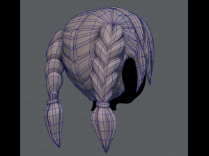 3d hair style for girl v18 3D Model