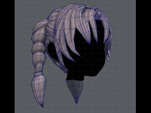 3d hair style for girl v18 3D Model