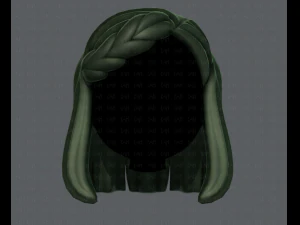3d hair style for girl v19 3D Model