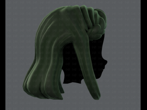 3d hair style for girl v19 3D 模型