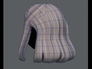 3d hair style for girl v19 3D Model