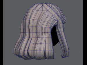 3d hair style for girl v19 3D Model