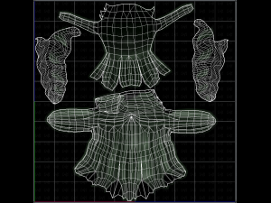 3d hair style for girl v19 3D 模型