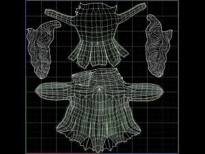 3d hair style for girl v19 3D Model