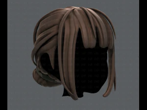 3d hair style for girl v20 3D Model