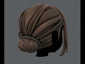 3d hair style for girl v20 3D Model