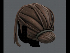 3d hair style for girl v20 3D Model