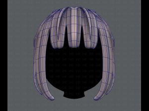 3d hair style for girl v20 Modèle 3D