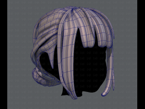 3d hair style for girl v20 Modèle 3D