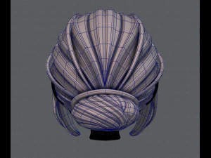 3d hair style for girl v20 3D Model