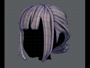 3d hair style for girl v20 Modèle 3D