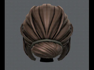3d hair style for girl v20 3D Model
