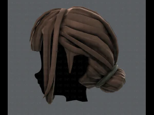 3d hair style for girl v20 3D Model
