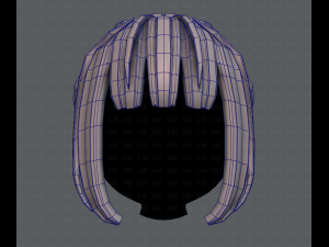 3d hair style for girl v20 Modèle 3D