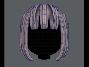 3d hair style for girl v20 3D Model