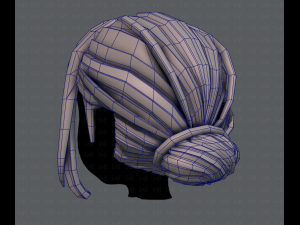 3d hair style for girl v20 Modèle 3D