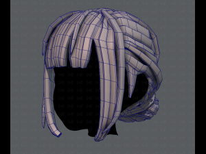 3d hair style for girl v20 Modèle 3D