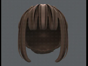 3d hair style for girl v20 3D Model