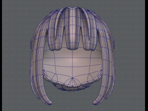 3d hair style for girl v20 Modèle 3D