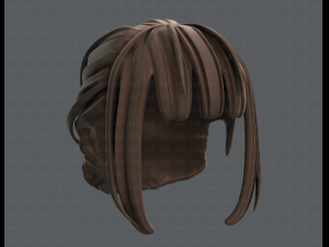 3d hair style for girl v20 Modèle 3D