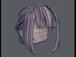 3d hair style for girl v20 Modèle 3D