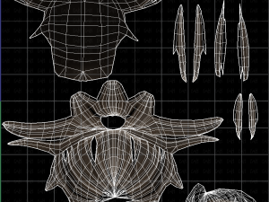 3d hair style for girl v20 Modèle 3D