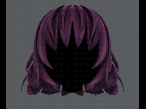 3d hair style for girl v21 3D Модель