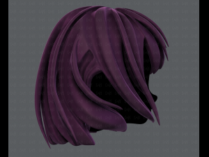 3d hair style for girl v21 3D Модель