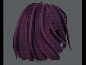 3d hair style for girl v21 3D Модель