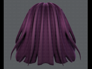 3d hair style for girl v21 3D Модель