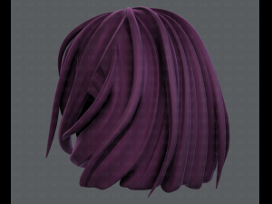 3d hair style for girl v21 3D Модель