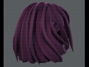 3d hair style for girl v21 3D Модель