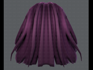 3d hair style for girl v21 3D Модель