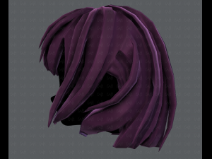 3d hair style for girl v21 3D Модель