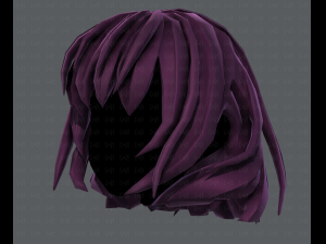 3d hair style for girl v21 3D Модель
