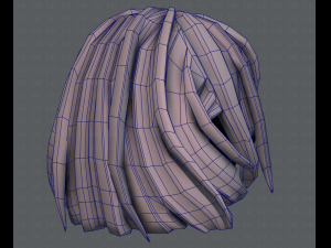 3d hair style for girl v21 3D Модель
