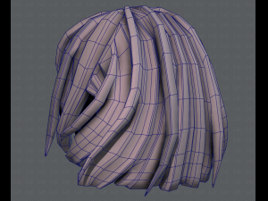 3d hair style for girl v21 3D Модель