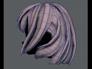 3d hair style for girl v21 3D Модель