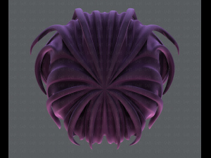 3d hair style for girl v21 3D Модель