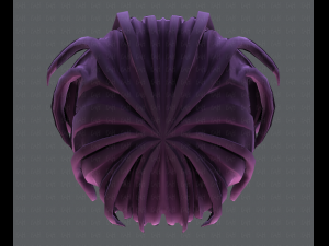 3d hair style for girl v21 3D Модель