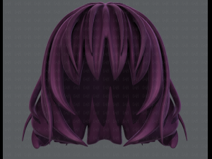 3d hair style for girl v21 3D Модель
