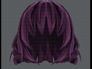 3d hair style for girl v21 3D Модель
