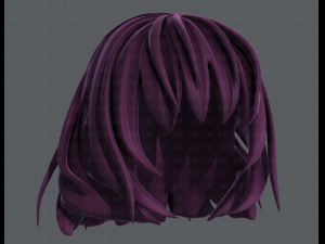 3d hair style for girl v21 3D Модель