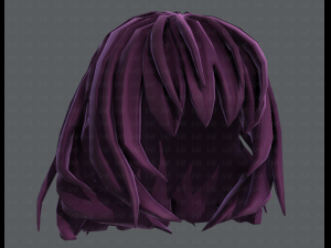 3d hair style for girl v21 3D Модель