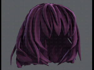 3d hair style for girl v21 3D Model