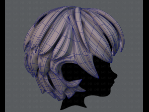 3d hair style for boy v21 3D 模型
