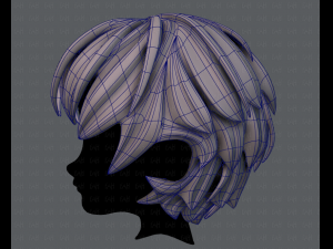 3d hair style for boy v21 3D 模型